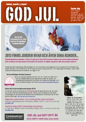 Julhälsning mail 2012